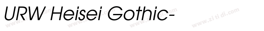 URW Heisei Gothic字体转换 URW Heisei Gothic字体转换